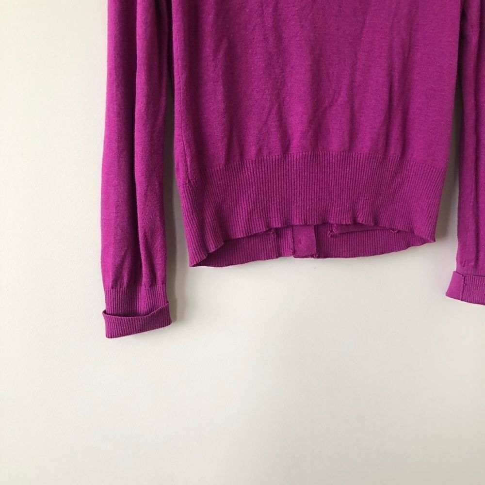 ANTHROPOLOGIE Moth One Side Ruffle Button Cardigan - Picture 5 of 8